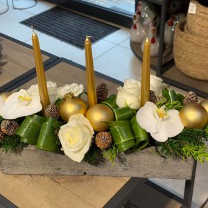 ATELIER D'ART FLORAL CENTRE DE TABLE NOËL 11/12 DECEMBRE